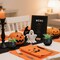 Set of 6 Black Artificial Succulent Plants in Pots – Mini Fake Potted Plants for Halloween Decor, Bathroom, Bedroom, Living Room, Office & Shelf Decorations